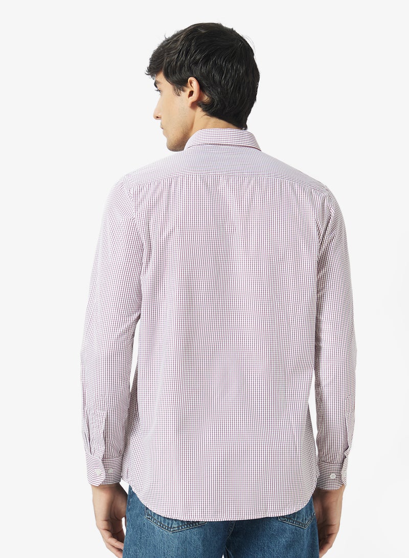 Robert Wood Mens Small Checks Formal Shirt - Image 3