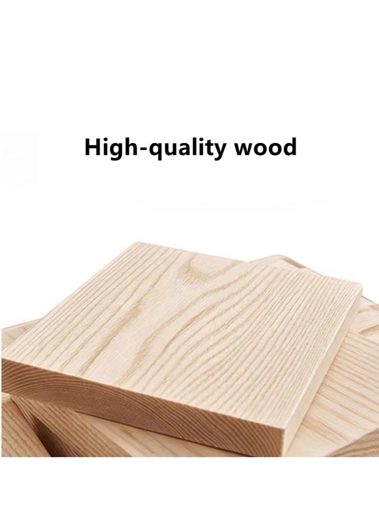 كوتيس خزانة تخزين بجانب السرير بتصميم عصري مع درجين من الخشب باللون الأبيض/البني، مقاس 45×40×48 سم - Image 4