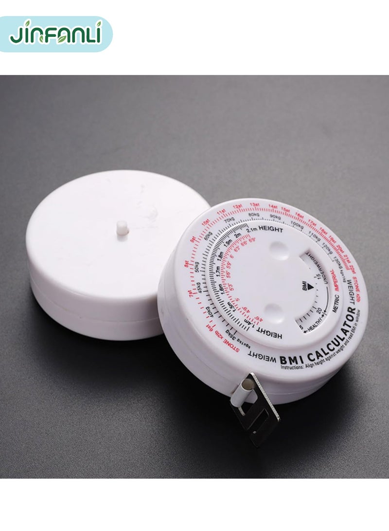 جين فان ل أنا شريط قياس مؤشر كتلة الجسم 150 سم، عجلة مؤشر كتلة الجسم، حاسبة مؤشر كتلة الجسم، شريط قياس الجسم لوزن الخصر، قياس دقيق وصحي - Image 5