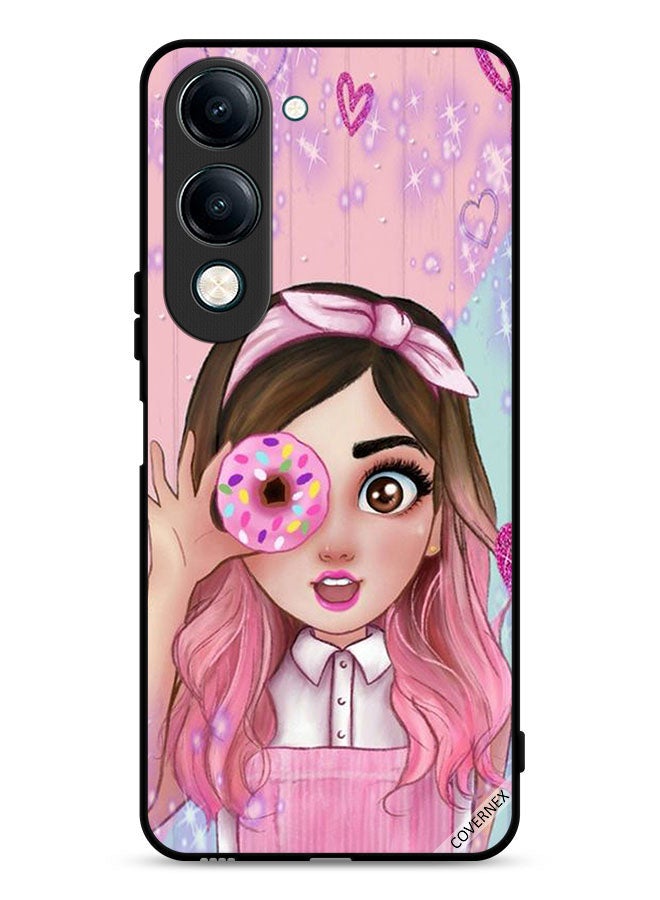 Covernex vivo Y29s Protective Case Cover Donut Lover Girl Art - Image 1