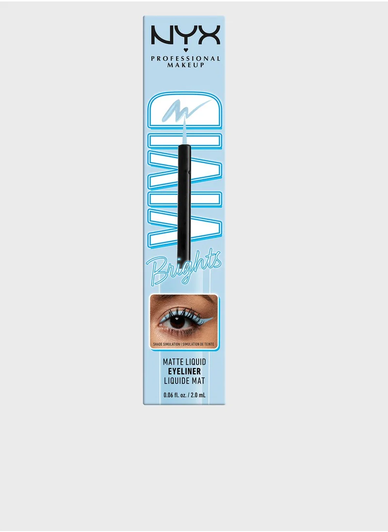 NYX PROFESSIONAL MAKEUP Vivid Brights Colored Liquid Eyeliner - Blue Thang