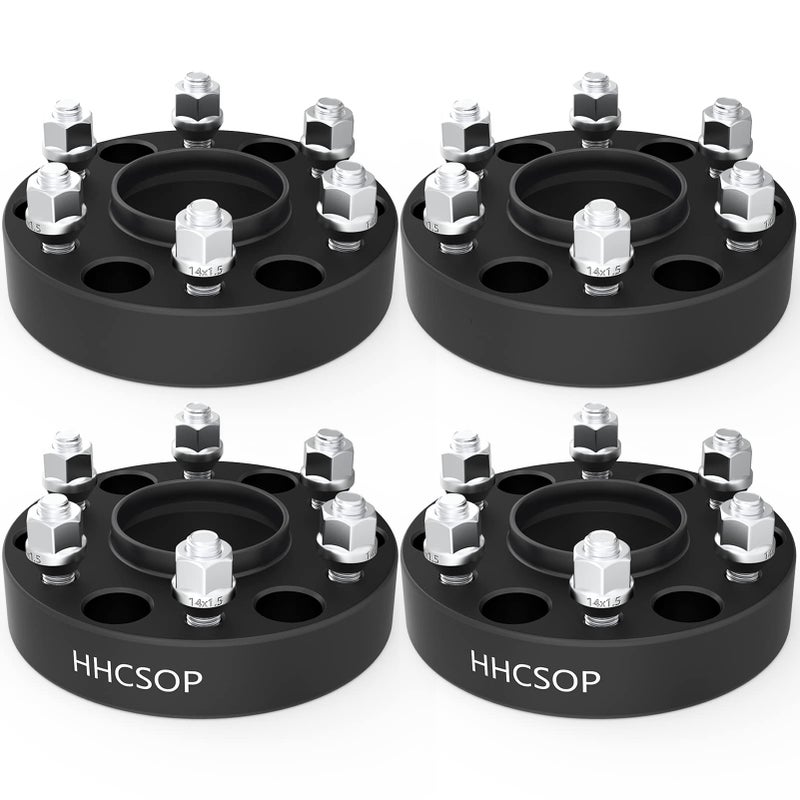 HHCSOP 6x55 Wheel Spacers 15 inch 38mm for 20192023 Dodge Ram 1500 6x1397mm 15 Wheel Adapters 778mm Bore M14x15 Studs 4PCS Forged Aluminum Hubcentric Spacers