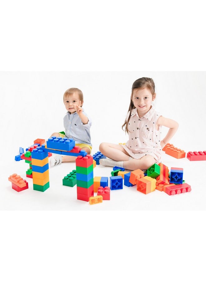 uniplay - Mix Soft Building Blocks - 24-Piece Set For Infant Early Learning, Cognitive Development, And Toddler Creative Play - Ages 3 Months+ - Image 1