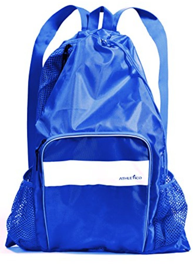 Athletico Mesh Swim Bag - Mesh Pool Bag With Wet & Dry Compartments for Swimming, the Beach, Camping and More