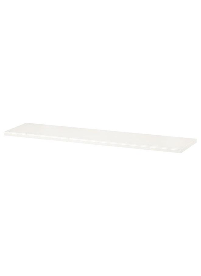 Zaboon Shelf, white stained aspen, 120x30 cm  - Image 1
