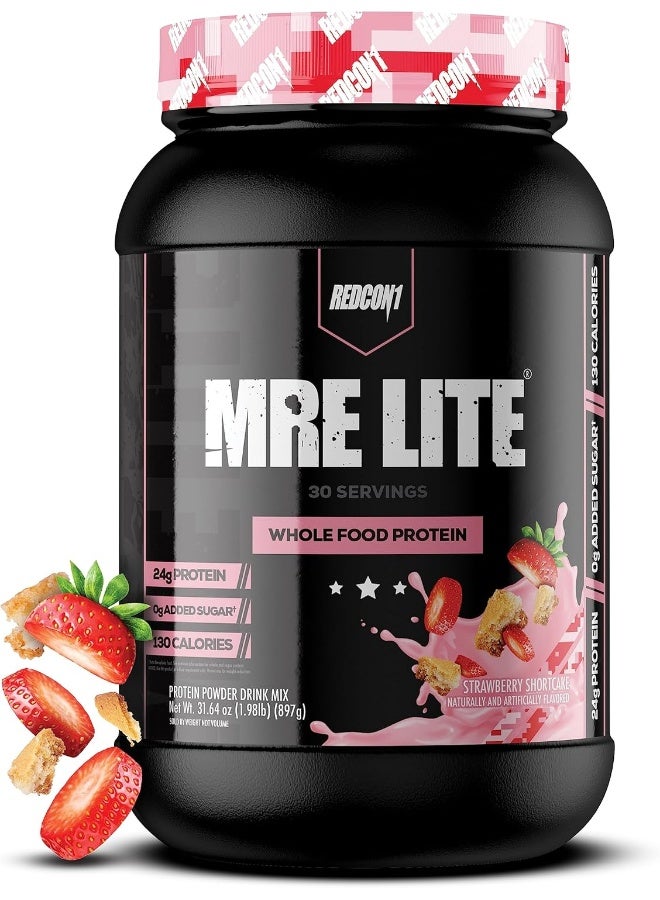 Redcon1 Mre Lite Strawberry Shortcake 30 Servings Protein Meal Replacement - Image 1