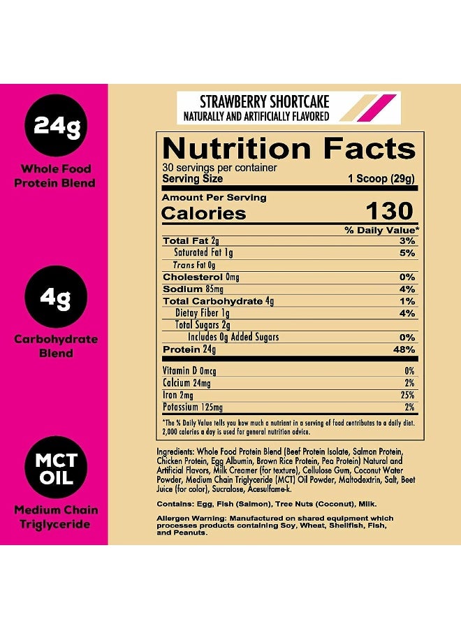 Redcon1 Mre Lite Strawberry Shortcake 30 Servings Protein Meal Replacement - Image 2