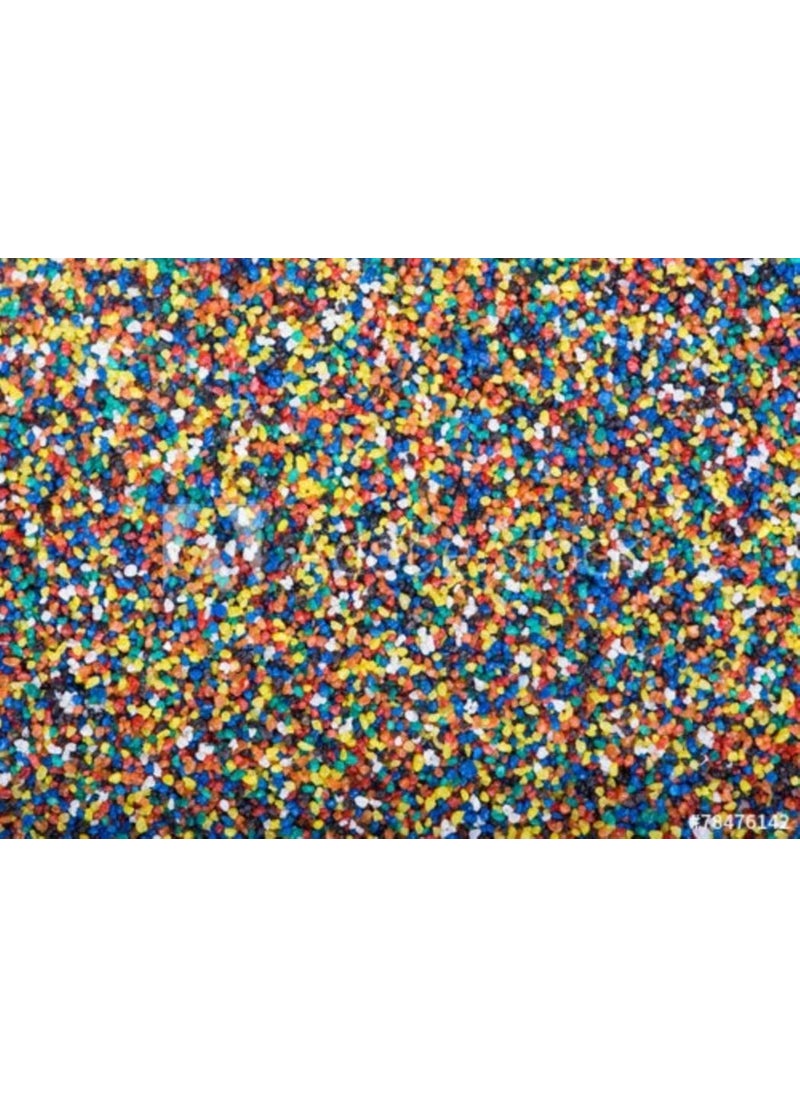 OhhSome Ohhsome 1Kg Small Multicolour Mix Natural Pebbles Marble Stone for Vase Fillers OutdoorGarden Decoration 1Kg  - Image 1
