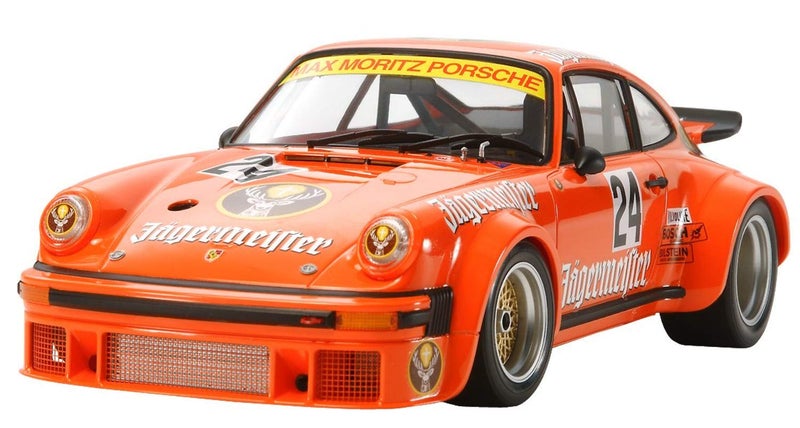 Tamiya Porsche Vehicle 300024328 934 Jaegermeister Car Model Kit 1:24, Orange - Image 1