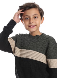 Caesar Wool Boys Pullover With Multi Design  - Image 3