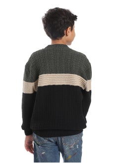 Caesar Wool Boys Pullover With Multi Design  - Image 2