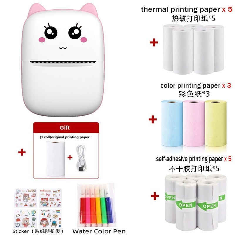 Mini Bluetooth Thermal Printer for Photos and Notes - Portable Wireless Printer Compatible with iOS &  Android - Image 1