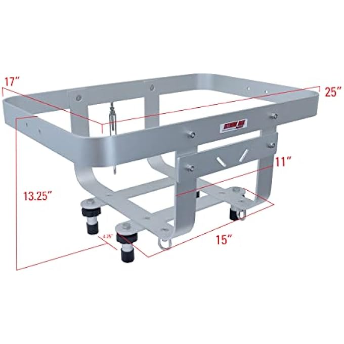 rayihni 3005.5254 BoatTector Aluminum PWC Cargo Rack/Cooler Holder - Compatible with RotoPax Fuel Can Mounts - Image 3
