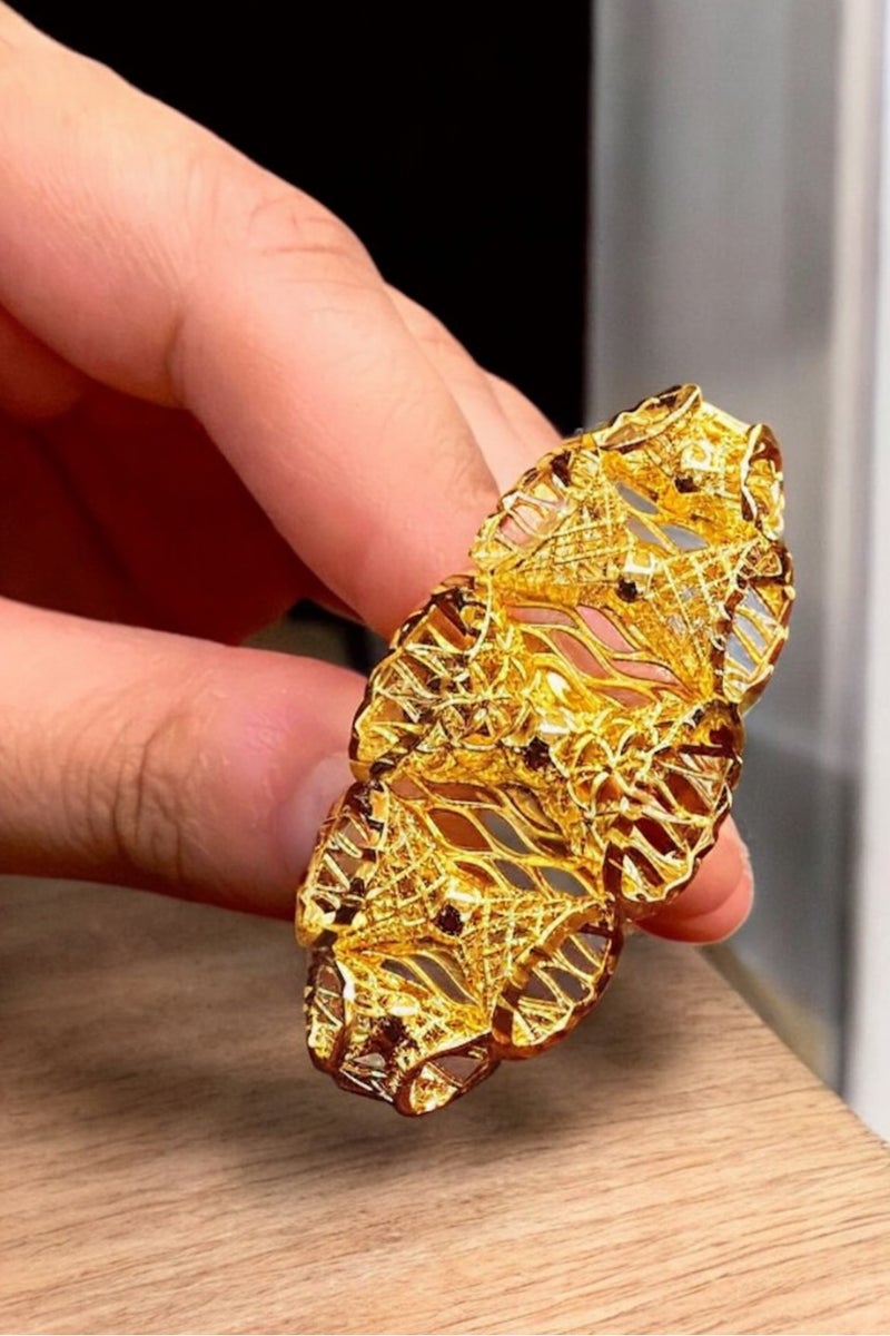 GOLDMAX 21k Gold Plated Ring For Women One Size - Image 2