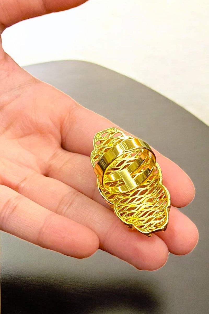 GOLDMAX 21k Gold Plated Ring For Women One Size - Image 4