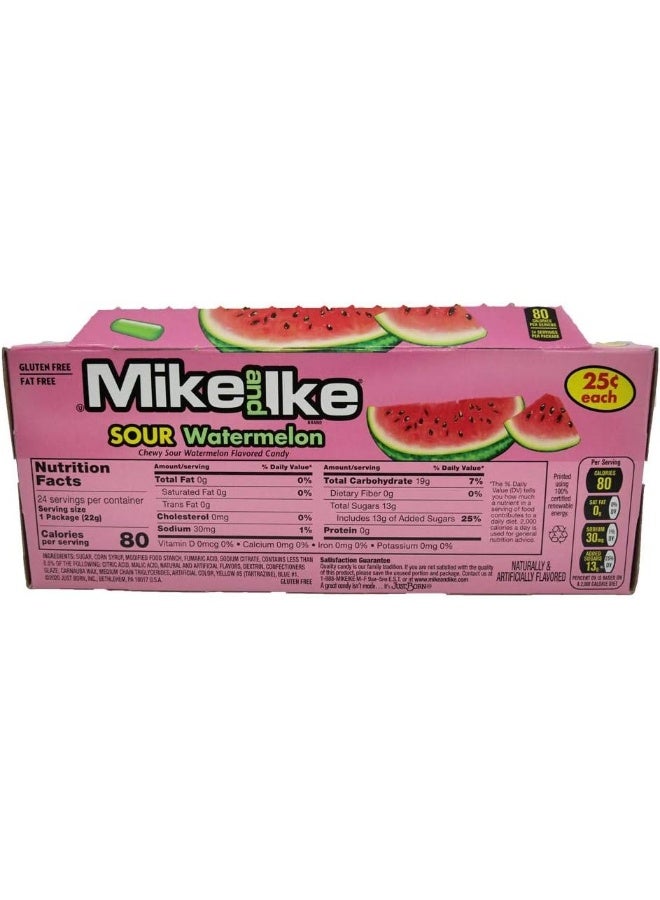MikeandIke حلوى مايك وآيك بطيخ حامض - علبة من 24 - Image 4