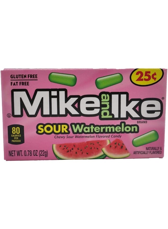 MikeandIke حلوى مايك وآيك بطيخ حامض - علبة من 24 - Image 3