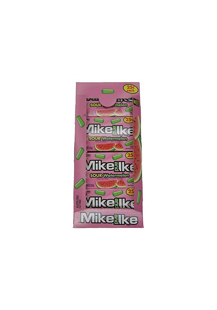 MikeandIke حلوى مايك وآيك بطيخ حامض - علبة من 24 - Image 1