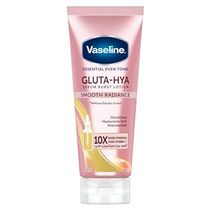 Vaseline® Gluta-Hya Smooth Radiance Serum Burst body Lotion,10x more powerful than vitamin c, for glowing & bright skin, 200ml - Image 1
