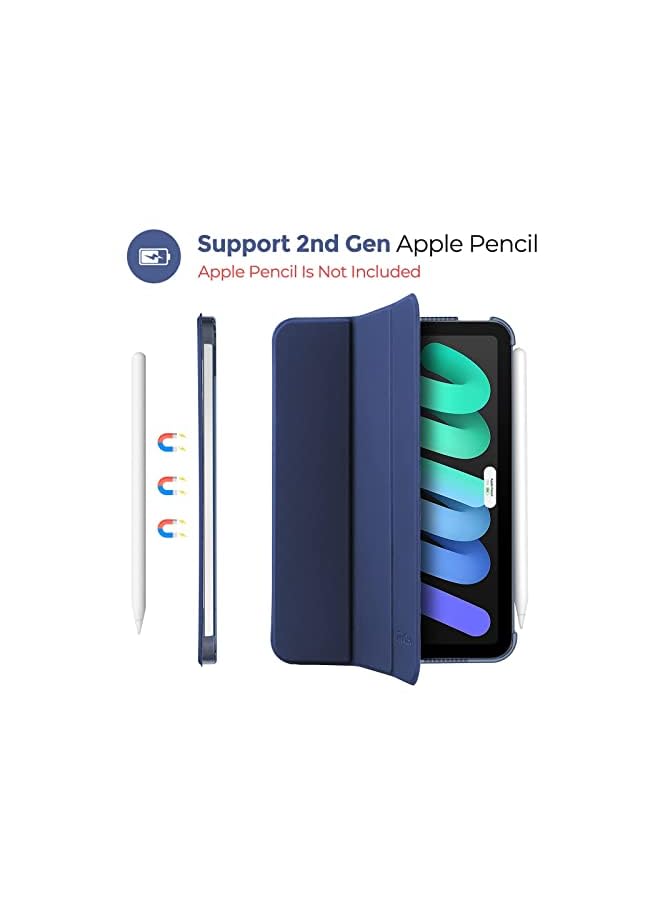 Procases iPad Mini 6 Case 8.3 Inch 2021 iPad Mini 6th Generation Case, Hard Back Cover Cases for 2021 iPad Mini 8.3" 6th Gen A2567 A2568 A2569 -Navy - Image 5
