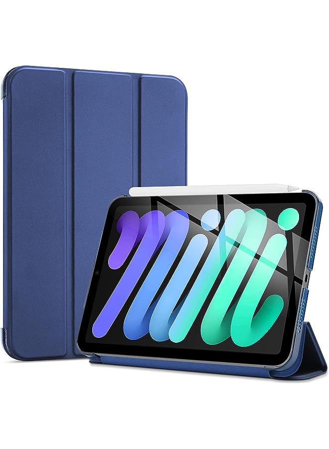 Procases iPad Mini 6 Case 8.3 Inch 2021 iPad Mini 6th Generation Case, Hard Back Cover Cases for 2021 iPad Mini 8.3" 6th Gen A2567 A2568 A2569 -Navy - Image 1