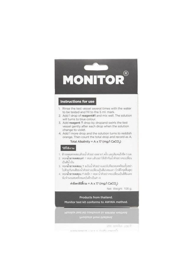 Generic Generic Monitor Alkalinity Test KIT (120 Tests) - Monitor Aquarium & aquaculture Water Quality  - Image 2