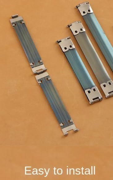 Tia Metal Internal Flex Frame Kiss Clasp with Pins for Leather Squeeze Coin Purse DIY Handbag 5 Inches 6Pcs - Image 3