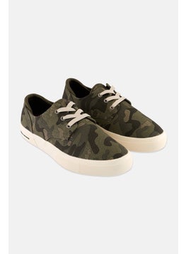 Sun Stone Men Kiva Medium Lace Up Casual Shoes, Olive  - Image 1