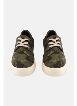 Sun Stone Men Kiva Medium Lace Up Casual Shoes, Olive  - Image 4
