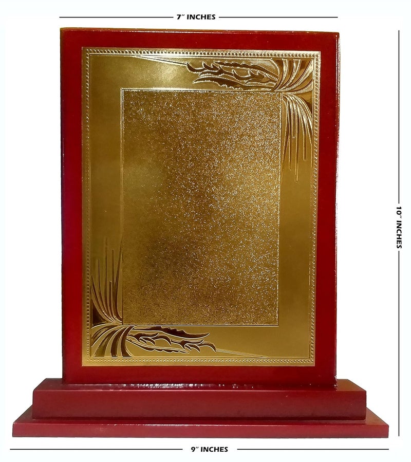 Be Win Wooden Red Rectangle 10X7 in Momentos with in Gold Foil for Sports Event, Functions & Other Events - Image 3