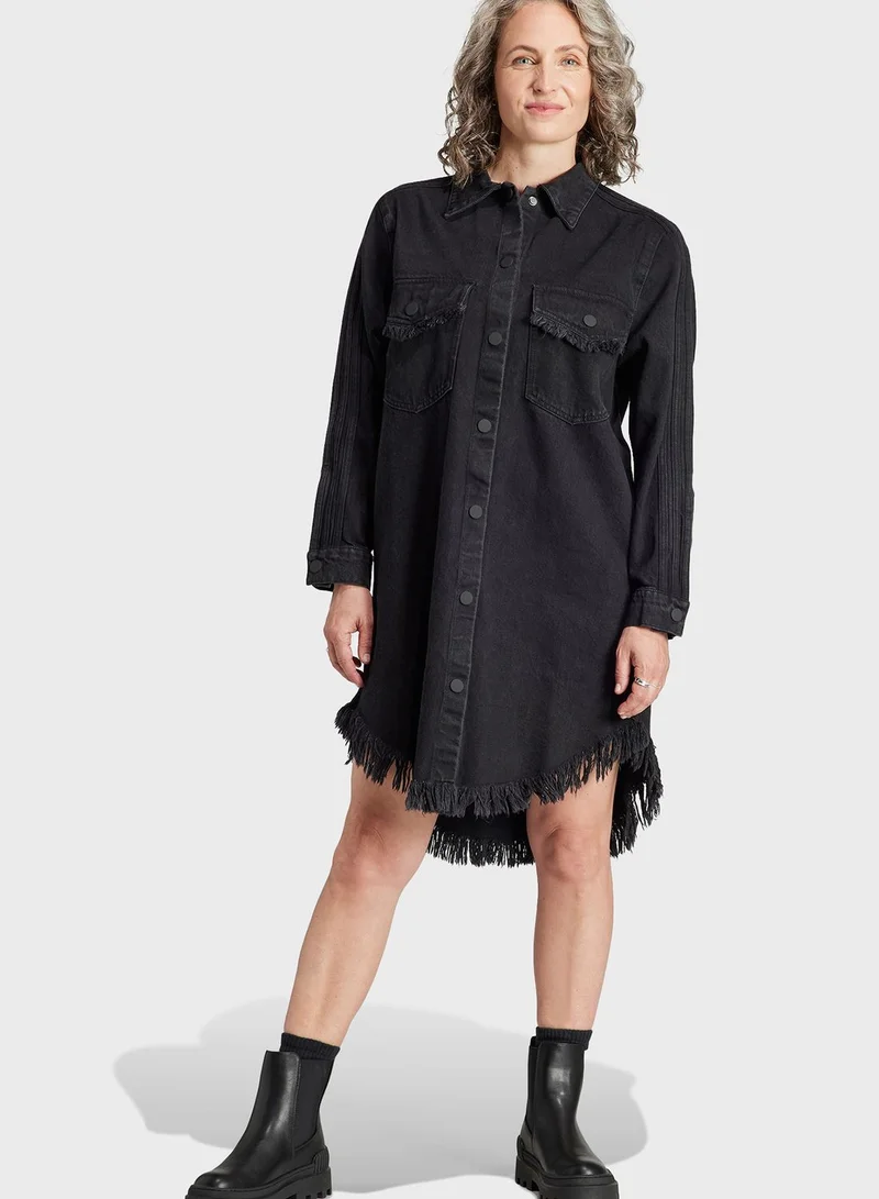 adidas Originals Essential Denim Shirt Dress