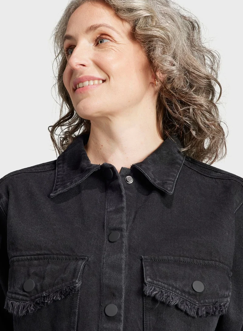 adidas Originals Essential Denim Shirt Dress