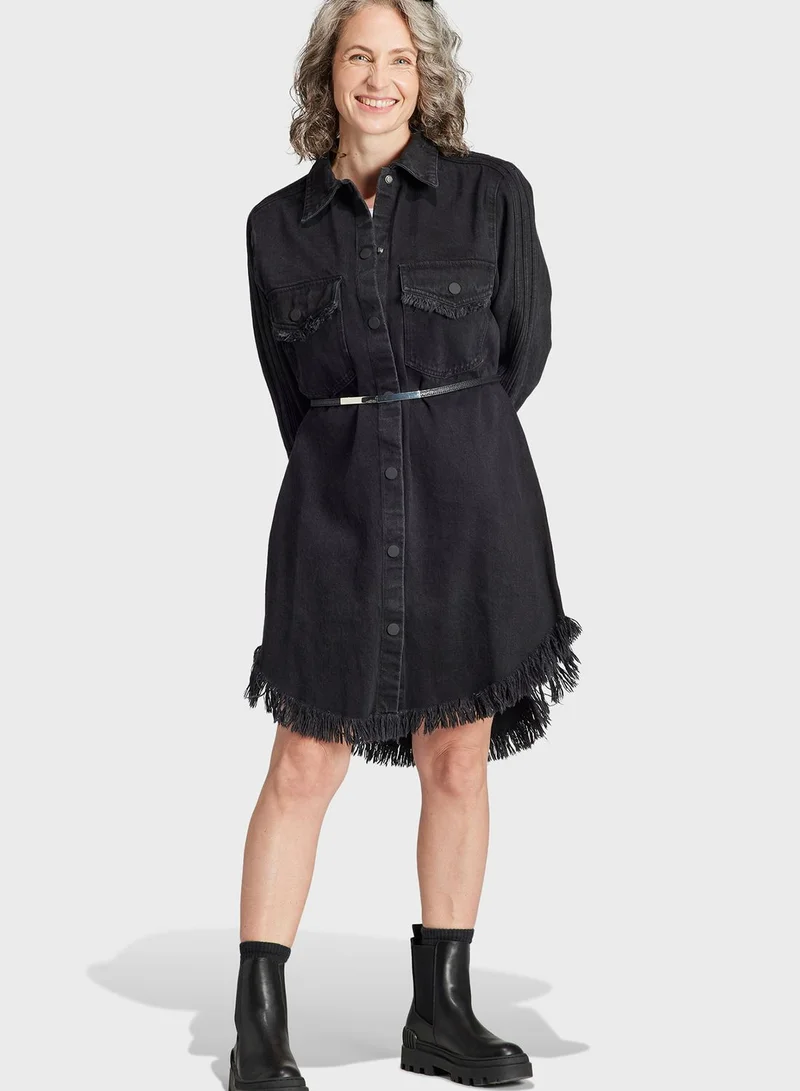 adidas Originals Essential Denim Shirt Dress