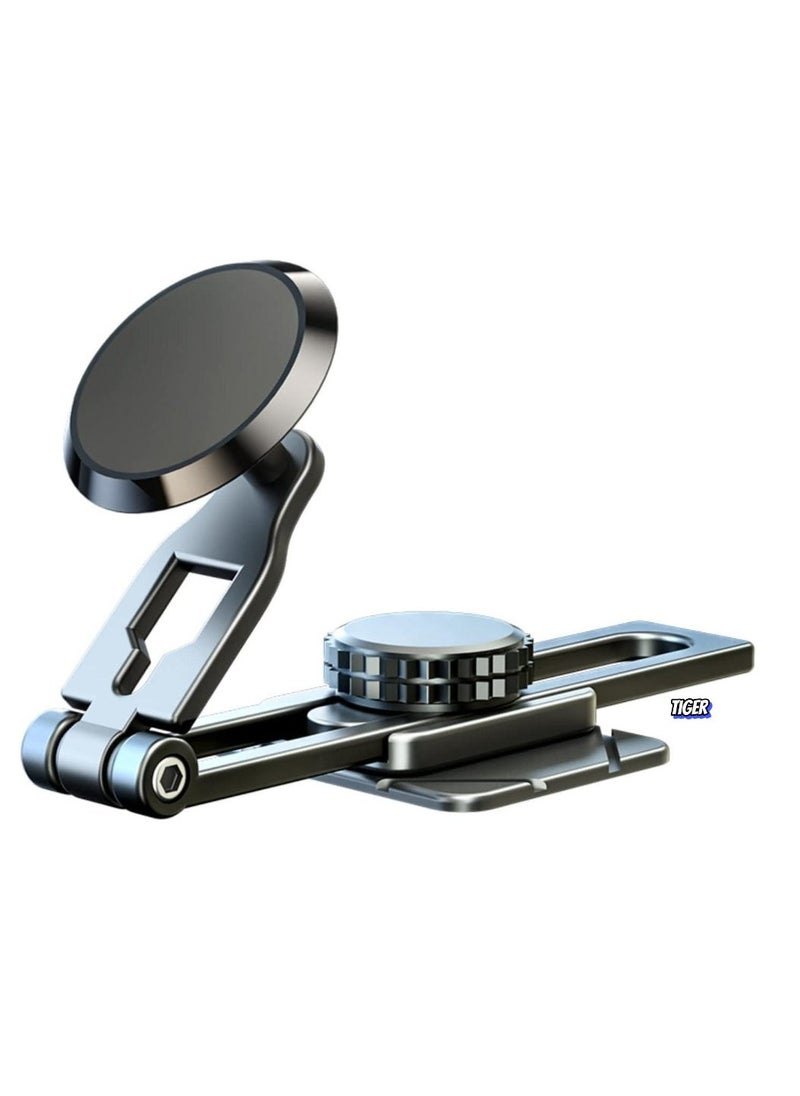 JAJEEK Magnetic Car Phone Mount - Alloy Folding Holder with 6X Stronger Magnets, 360° Rotation, Universal Dashboard Holder for 4-7in Phones, Compatible with iPhone, Samsung, Huawei, and More - Image 1