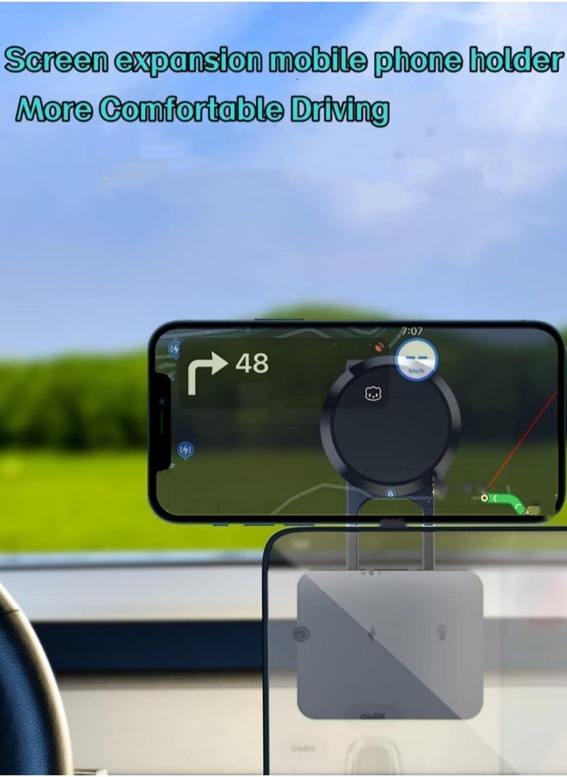 JAJEEK Magnetic Car Phone Mount - Alloy Folding Holder with 6X Stronger Magnets, 360° Rotation, Universal Dashboard Holder for 4-7in Phones, Compatible with iPhone, Samsung, Huawei, and More - Image 3