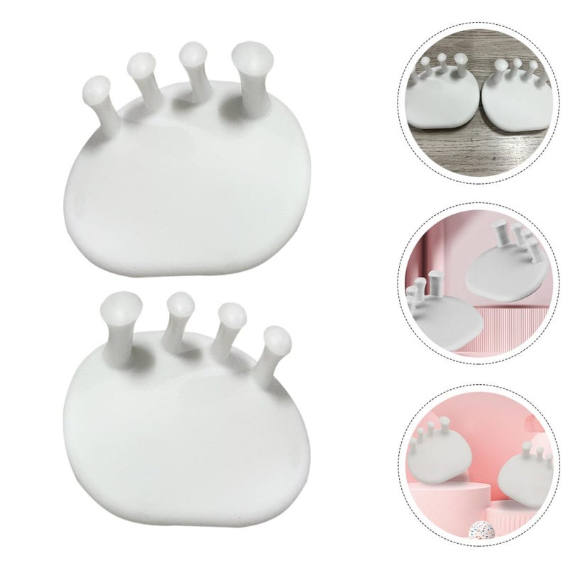 Bunion Corrector Pair White For Toe Alignment Foot Training Tool And Calf Muscle Exercise - Image 5