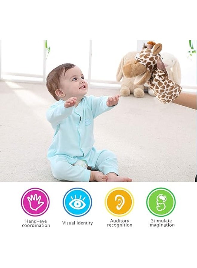 Soft Plush Jungle Animal Hand Puppet with Movable Mouth and Arms for Storytelling, Role Playing and Preschool Teaching, Educational and Fun Puppet for Friends, Educational and Fun Birthday Gift (Tiger) - Image 4