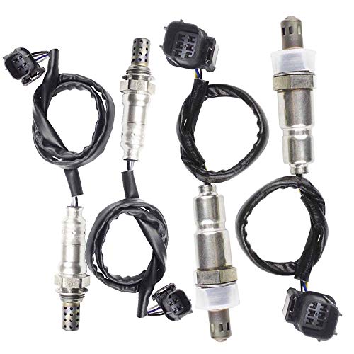 higherbro 4PCS Oxygen Sensor 1 & 2 for 2009 2010 2011 2012 2013 Honda Pilot Ridgeline 3.5L Upstream + Downstream - Image 1