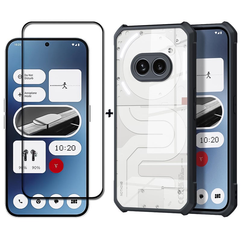 For Nothing Phone 2a  2a Plus Case and Screen Protector Accessorise TPU Shockproof Bumper Back Cover AntiYellowing Slim Fit Protective Casing