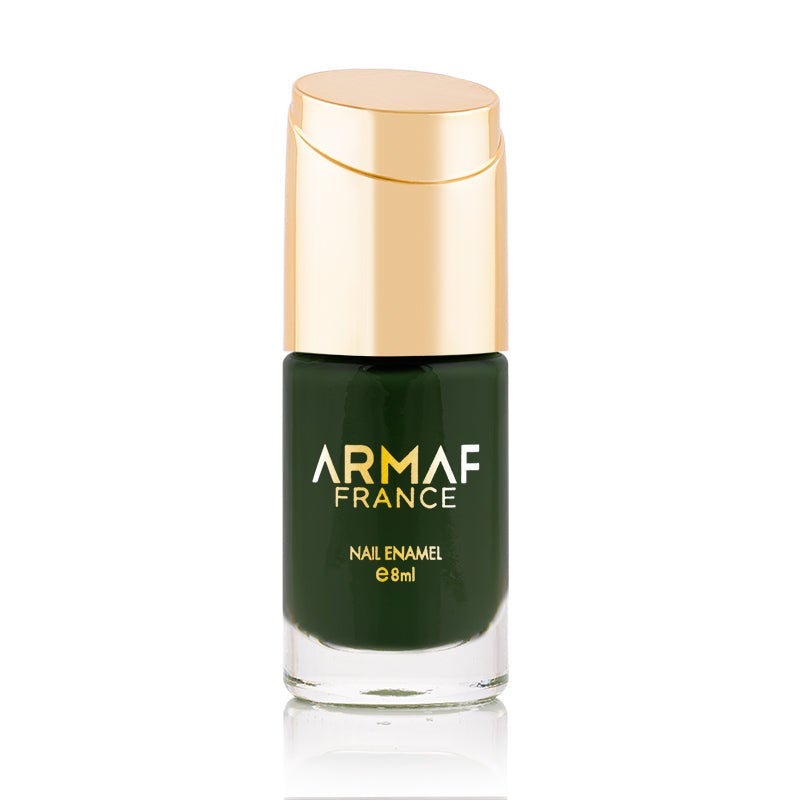 Armaf France Glitter Nail Enamel 8ml, Black Noir, Long Lasting Nail Polish, Shimmer Finish High Shine, Quick Dry Resistant Nail Colour, Long Lasting, Lightweight & Non Sticky, Best For Every Outfit