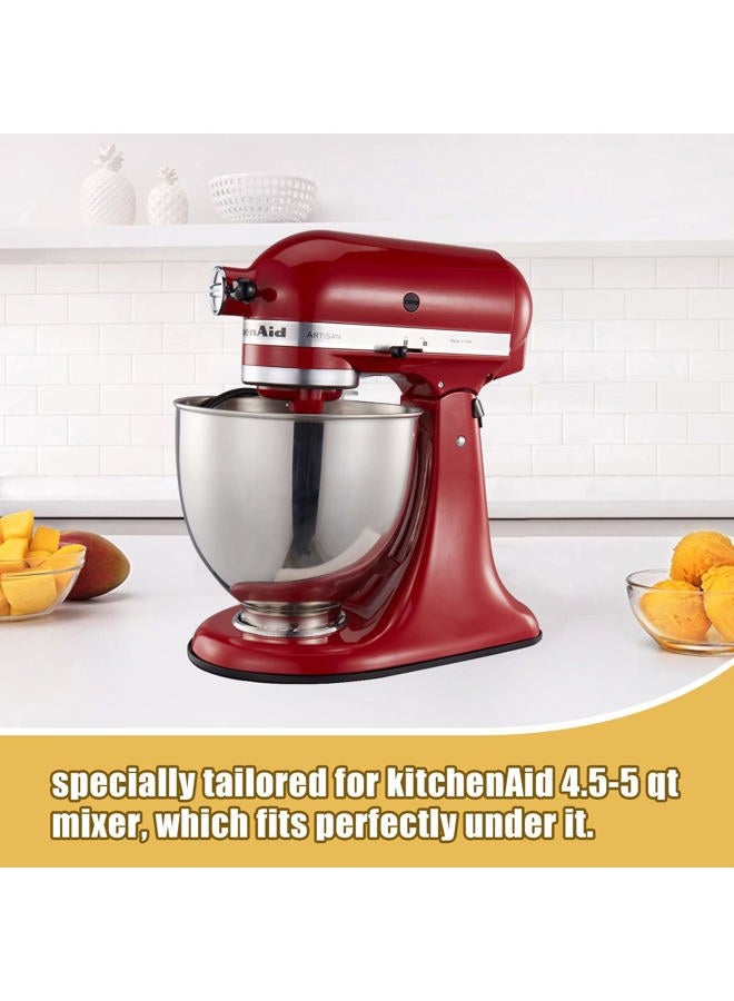 BAKEWAY Metal Mixer Slider Mat for KitchenAid Stand Mixer - Kitchen Appliance Sliding Tray Countertop Mixer Mover Slide Mats Pad Compatible with Kitchen Aid 4.5-5 Qt Tilt-Head Stand Mixer Artisan Classic - Image 4