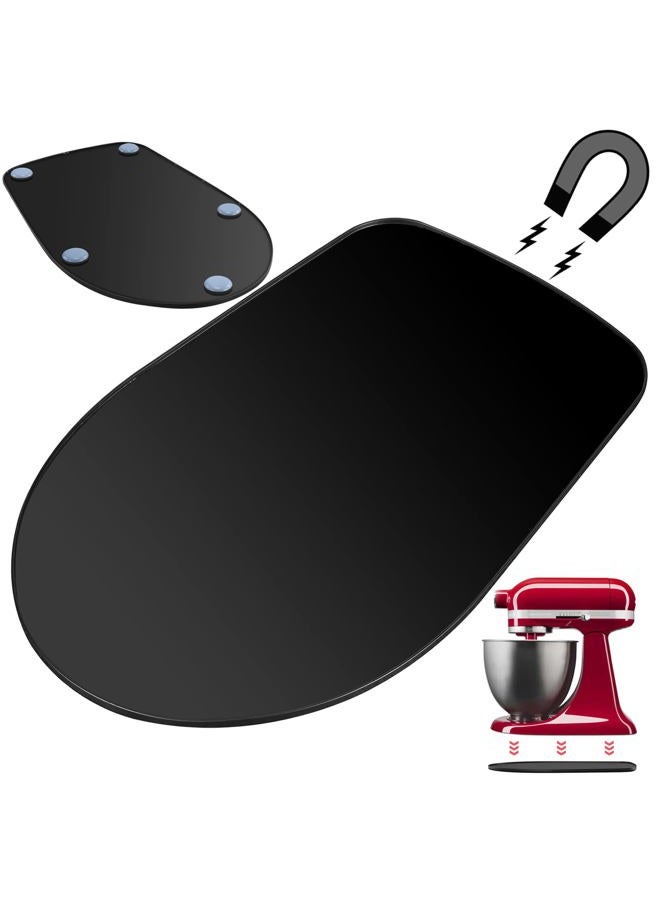 BAKEWAY Metal Mixer Slider Mat for KitchenAid Stand Mixer - Kitchen Appliance Sliding Tray Countertop Mixer Mover Slide Mats Pad Compatible with Kitchen Aid 4.5-5 Qt Tilt-Head Stand Mixer Artisan Classic - Image 1