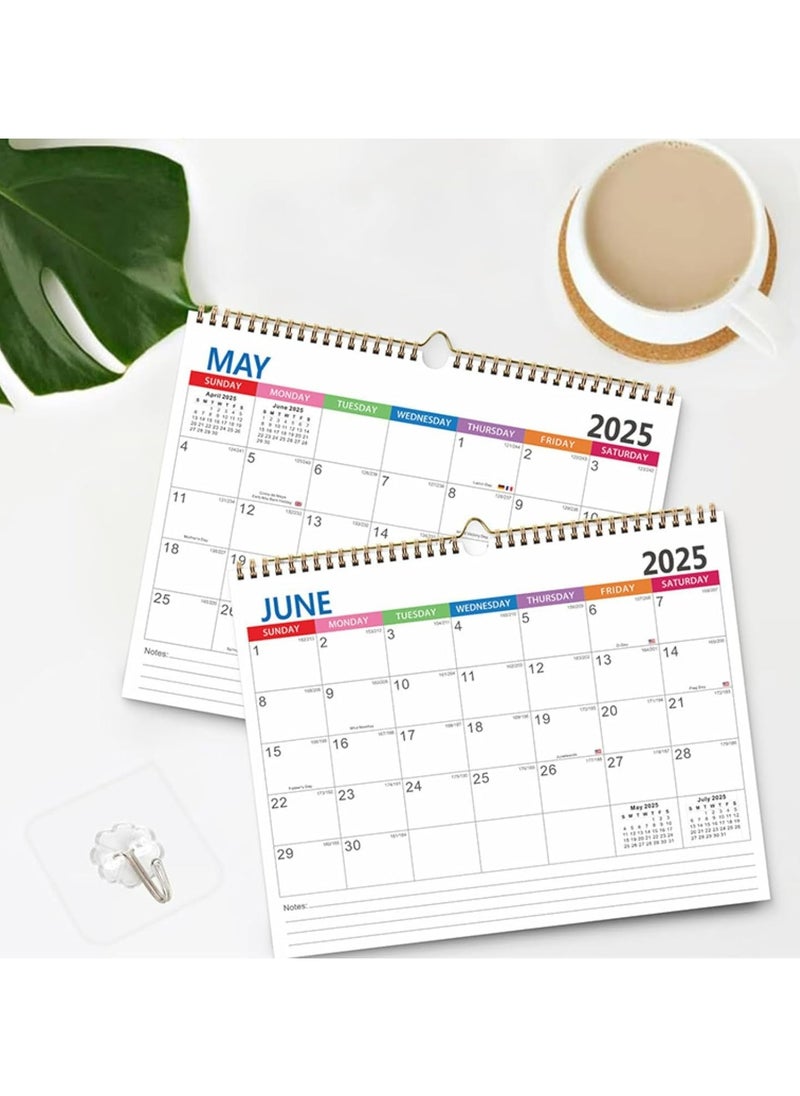 CMGTYYD Wall Calendar, 2025 Calendar Family Planner A3, 14.8" x 11.5"with 18 Month 2025 Calendar Month to View, Family Calendar 2025 2026 Calender from Jan. 2025 -Jun. 2026 for Family Kitchen Home  - Image 4