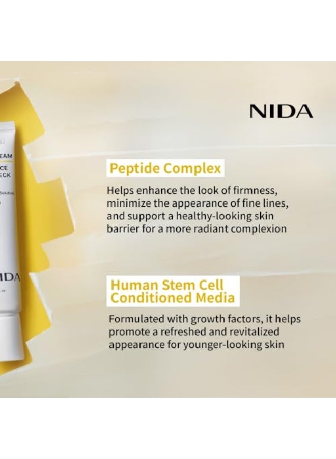 نيدا كريم نيدا لتحية العين للوجه والرقبة | حل بروبيوتيك، ريتينال، ببتيد | التجاعيد، الخطوط الدقيقة، تجديد الخلايا، قوام بشرة مشدود، بشرة متألقة، احتفاظ بالرطوبة | 1.35 أونصة سائلة، 40 مل - Image 5