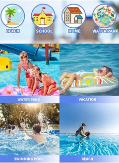 QUTOOB Silicone Swimming Cap for Kids, Girls Boys, Protecting Ears and Hair from Chlorine, Bacteria, Sand in the Water, Odorless and Skin Friendly, Cute Cartoon Shape Of Astronaut on it, Waterproof Swim Cap  - Image 4