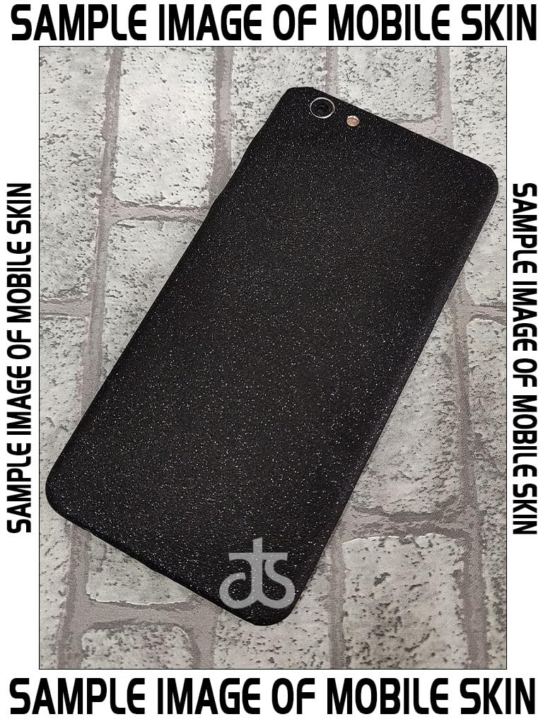 AtOdds - Full Body Back Screen Guard Protector Film - 3D Textured Lamination Wrap Skin Sticker for iPhone 14 Pro Max | Scratchproof Matte Finish (Design - Black Glitter) - Image 2