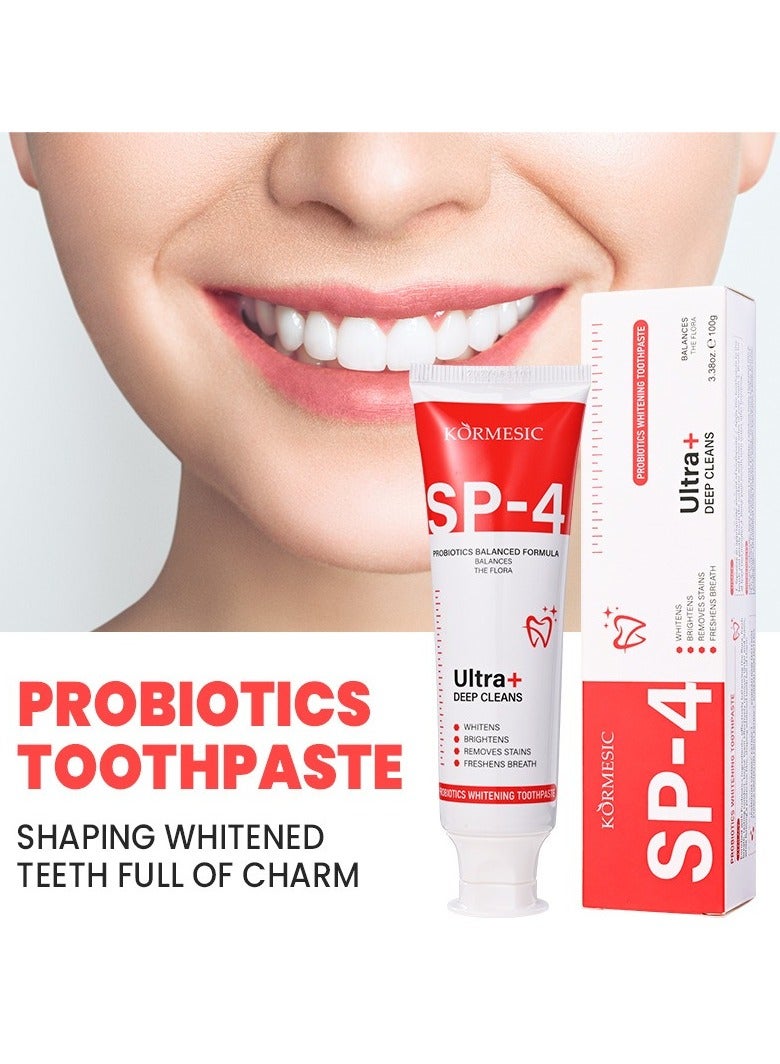 Kormesic معجون الأسنان التبييض البروبيوتيك 100 جرام-التبييض الطبيعي - Image 3