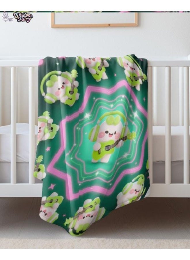 general Wisdom Fairy (latest) flannel thin blanket (warm and comfortable, suitable for sleep, game use, dust and sandproof) 150cm*200cm - 8 - Image 1