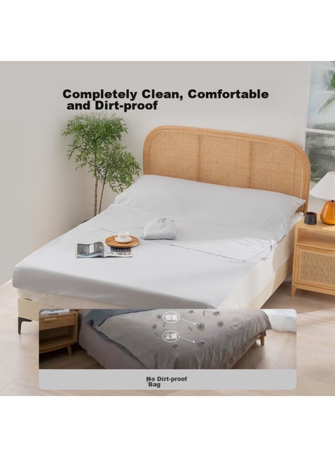 JD.com Jd Jingzao Skin-friendly Dirt-proof Sleeping Bag For Travel, Hotel, Business Trips, Convenient Non-disposable Anti-dirt Bed Sheet And Duvet Cover, Double Size 180cm - Image 2