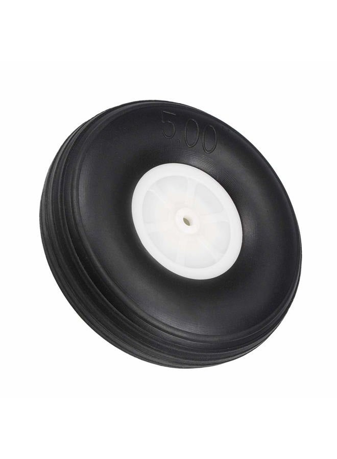 uxcell Tire and Wheel Sets for RC Car Airplane,PU Sponge Tire with Plastic Hub,5" 2pcs - Image 3